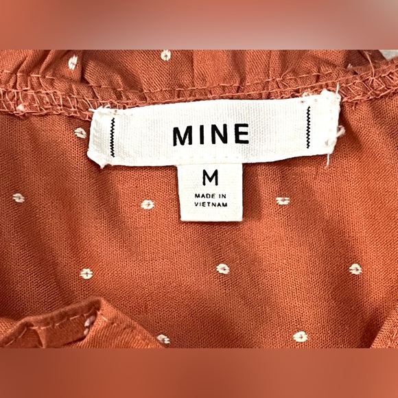 Mine for Anthropologie Women’s Terracotta Sleeveless Blouse Shirt Top Medium - Picture 5 of 16